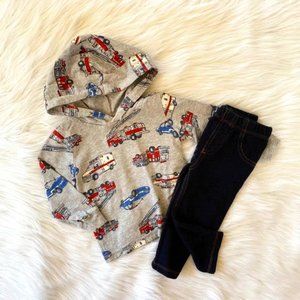 Carter's Baby Boys Rescue Vehicle Hoodie & Pants